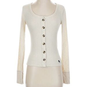 Abercrombie & Fitch Beige Knit Top